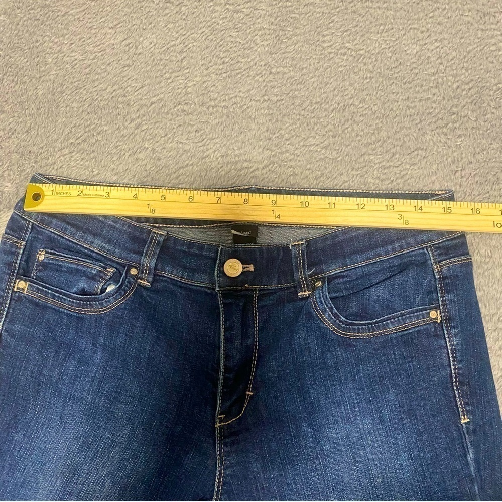 White House Black Market Blanc 10S Slim Ankle Dark Wash Jeans Feel Beautiful - Picture 7 of 13